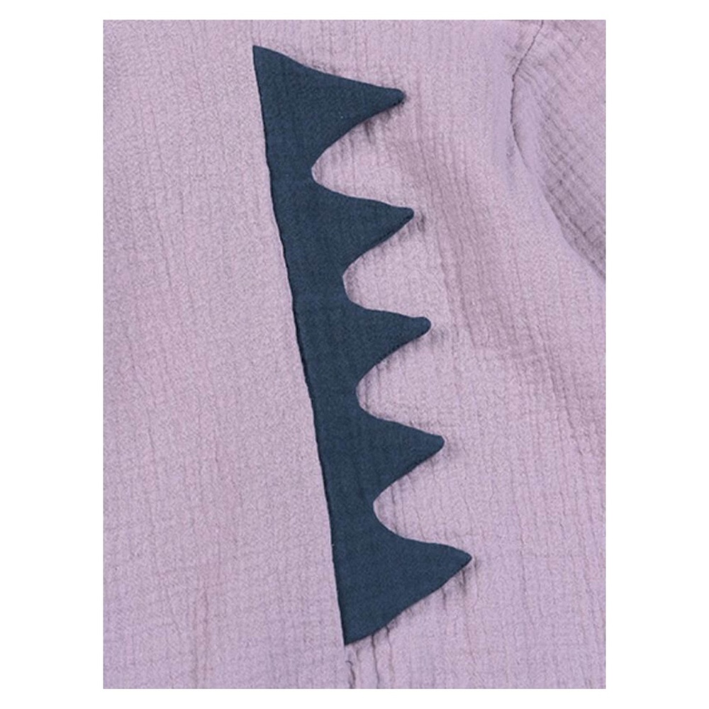 Purple Long Sleeve Dinosaur Jumpsuit Baby Boy Girl - Picture 7 of 7